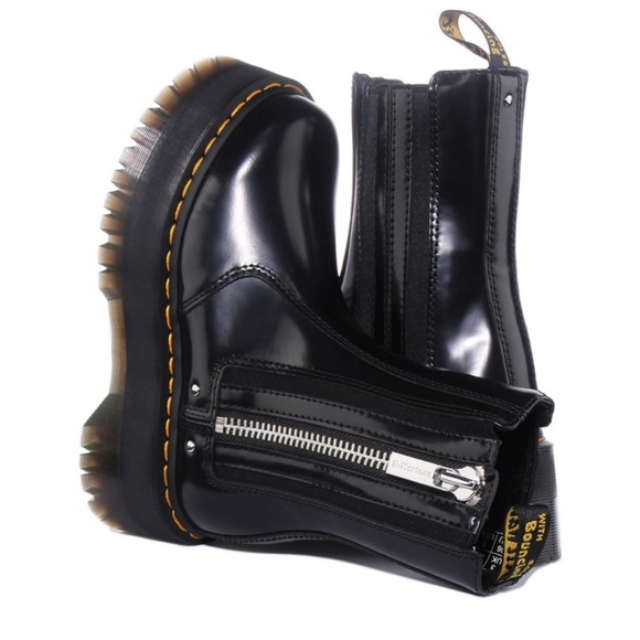 Dr. Martens 2976 Max leather platform Chelsea boots chunky lug sole goth punk 🦇 - Picture 2 of 12